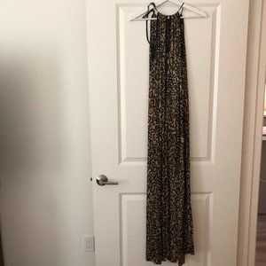 VINTAGE 70's leopard print maxi dress